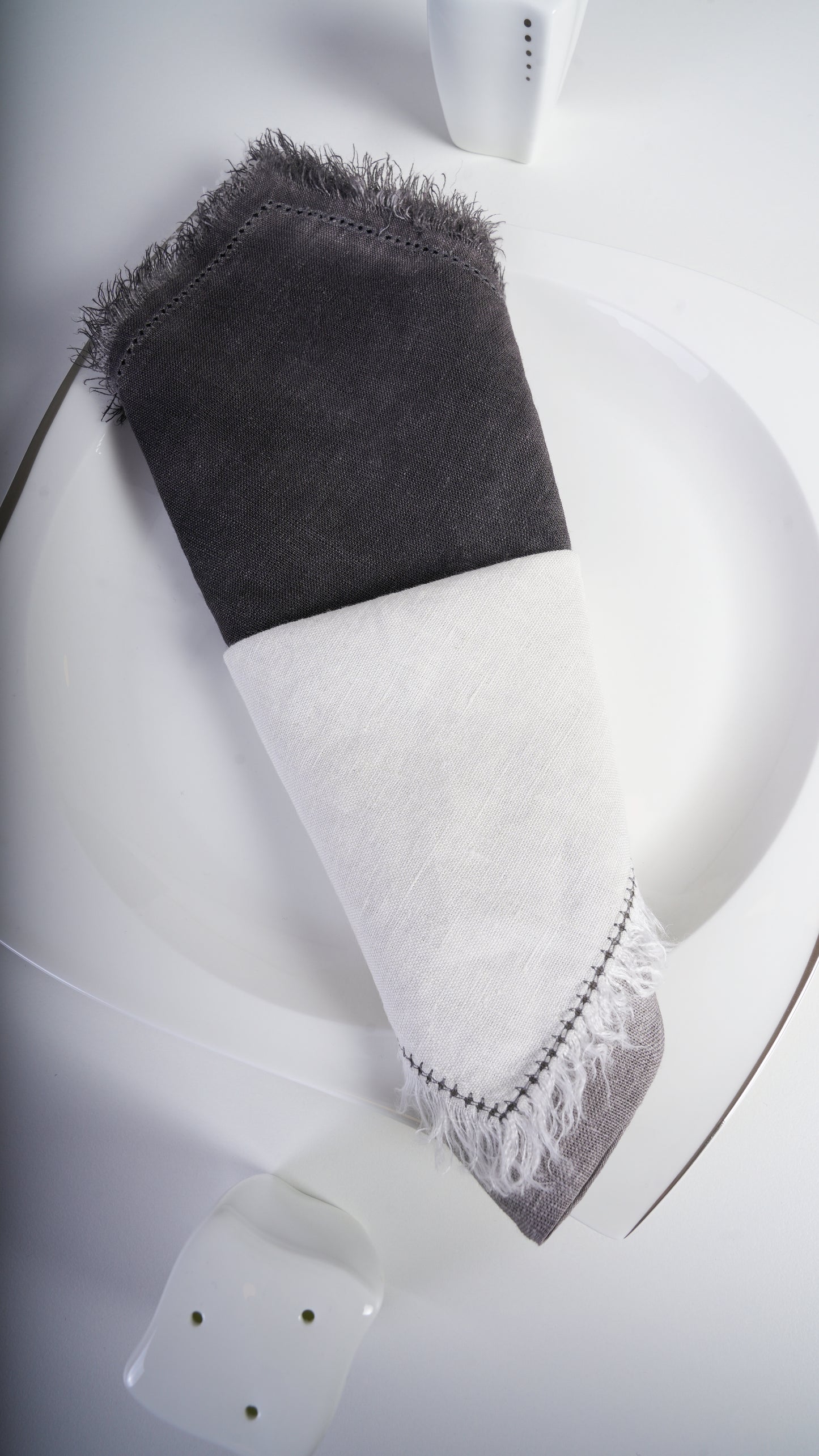 Demi Charcoal Linen Napkin
