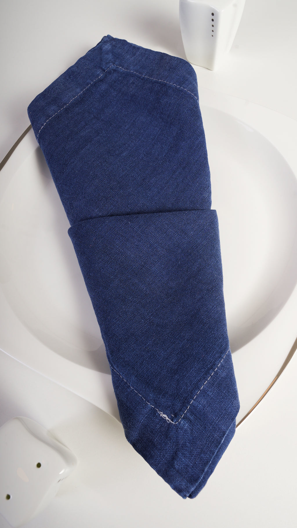 Navy Denim Linen Napkin